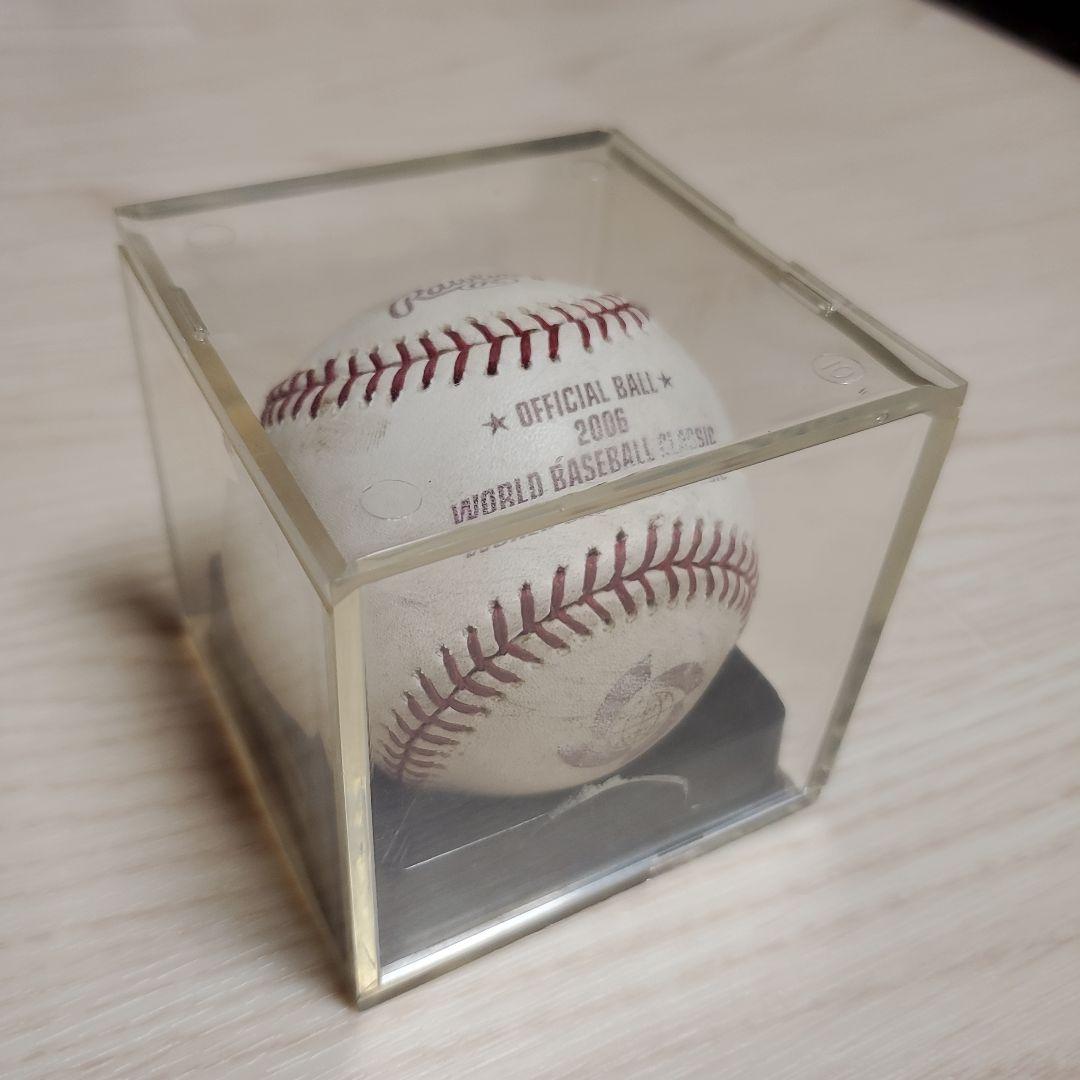 松坂大輔 2006年WBC優勝 ユニフォーム&フォトミント&試合球 指紋付き