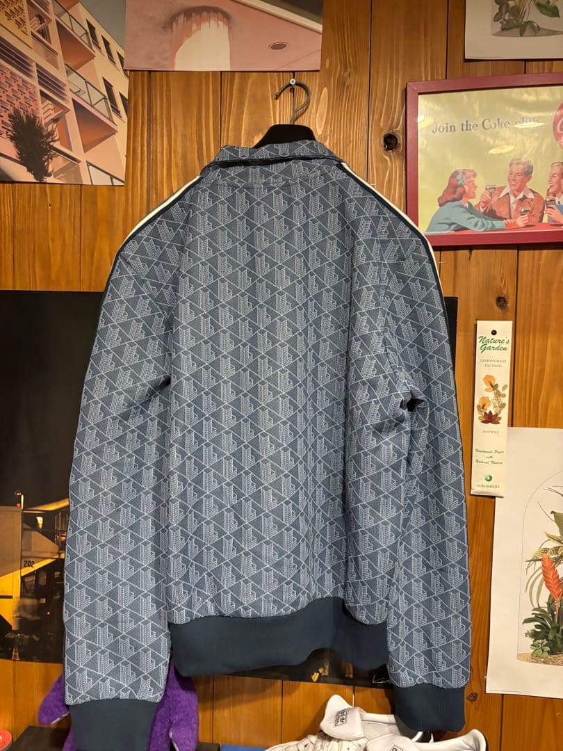 【即完売品】LACOSTE モノグラム トラックジャケット　ほぼ未使用
