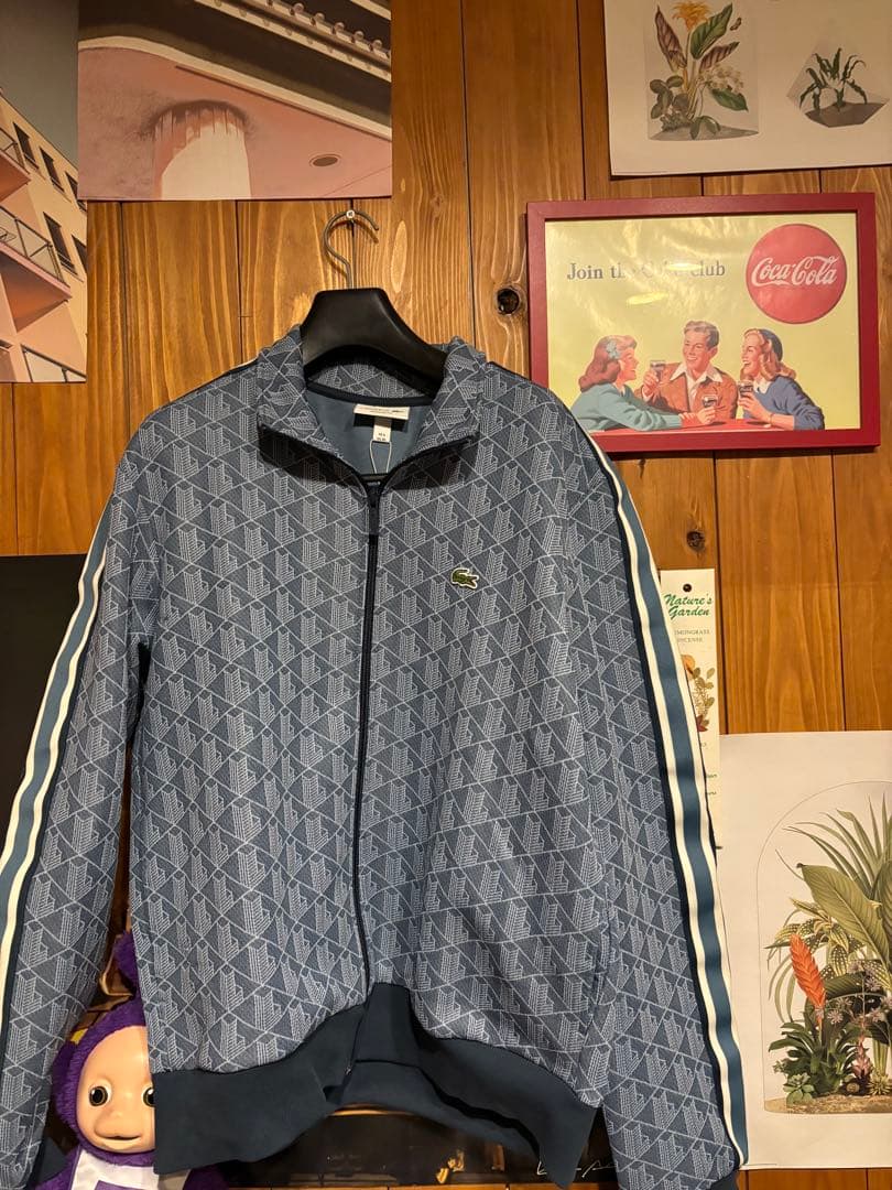 【即完売品】LACOSTE モノグラム トラックジャケット　ほぼ未使用
