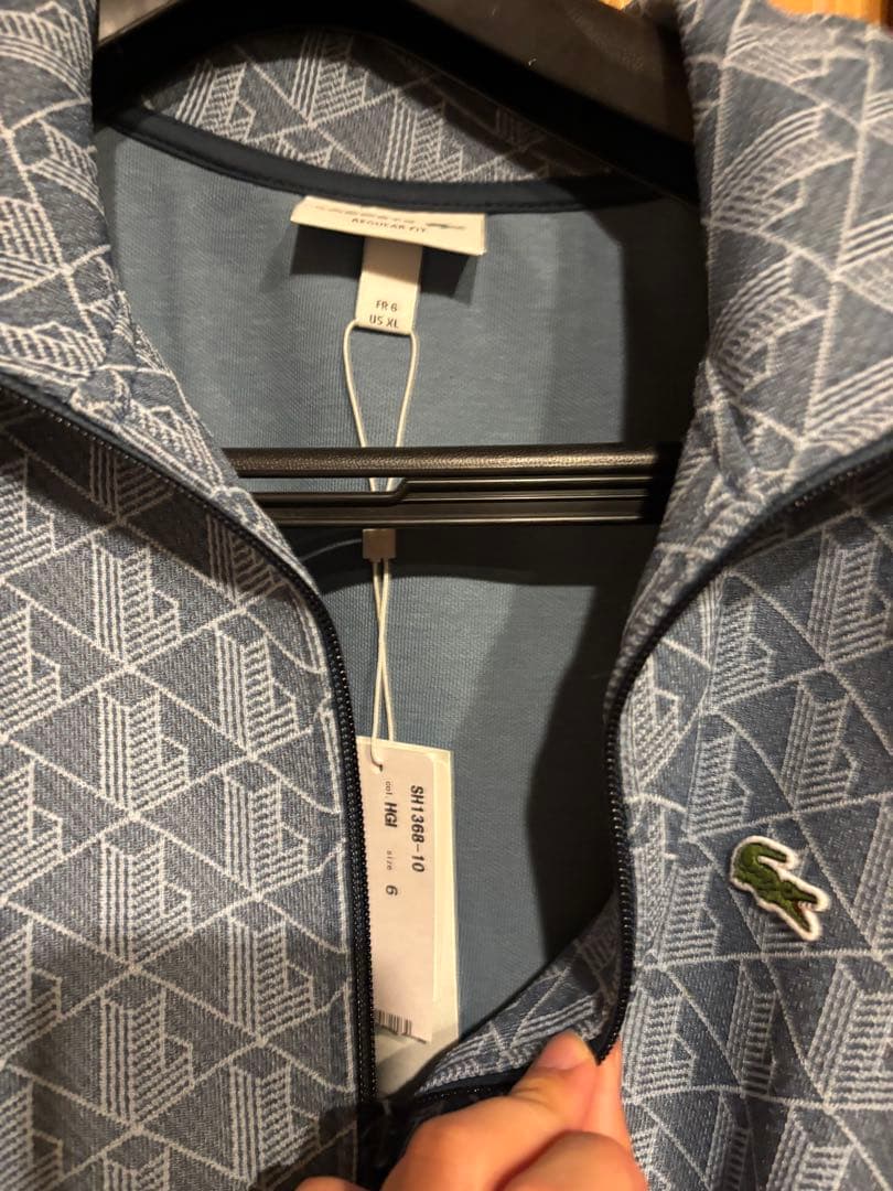 【即完売品】LACOSTE モノグラム トラックジャケット　ほぼ未使用