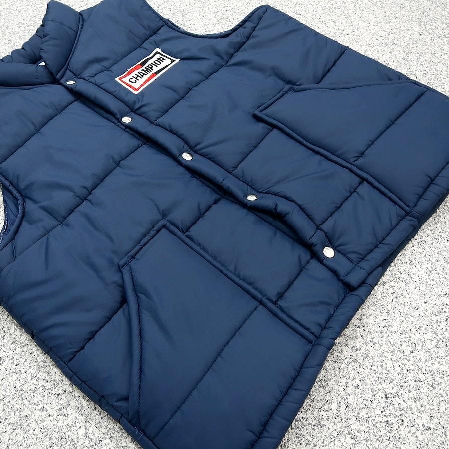極美品 XL 70s チャンピオン オフィシャル 中綿 レーシング ベスト