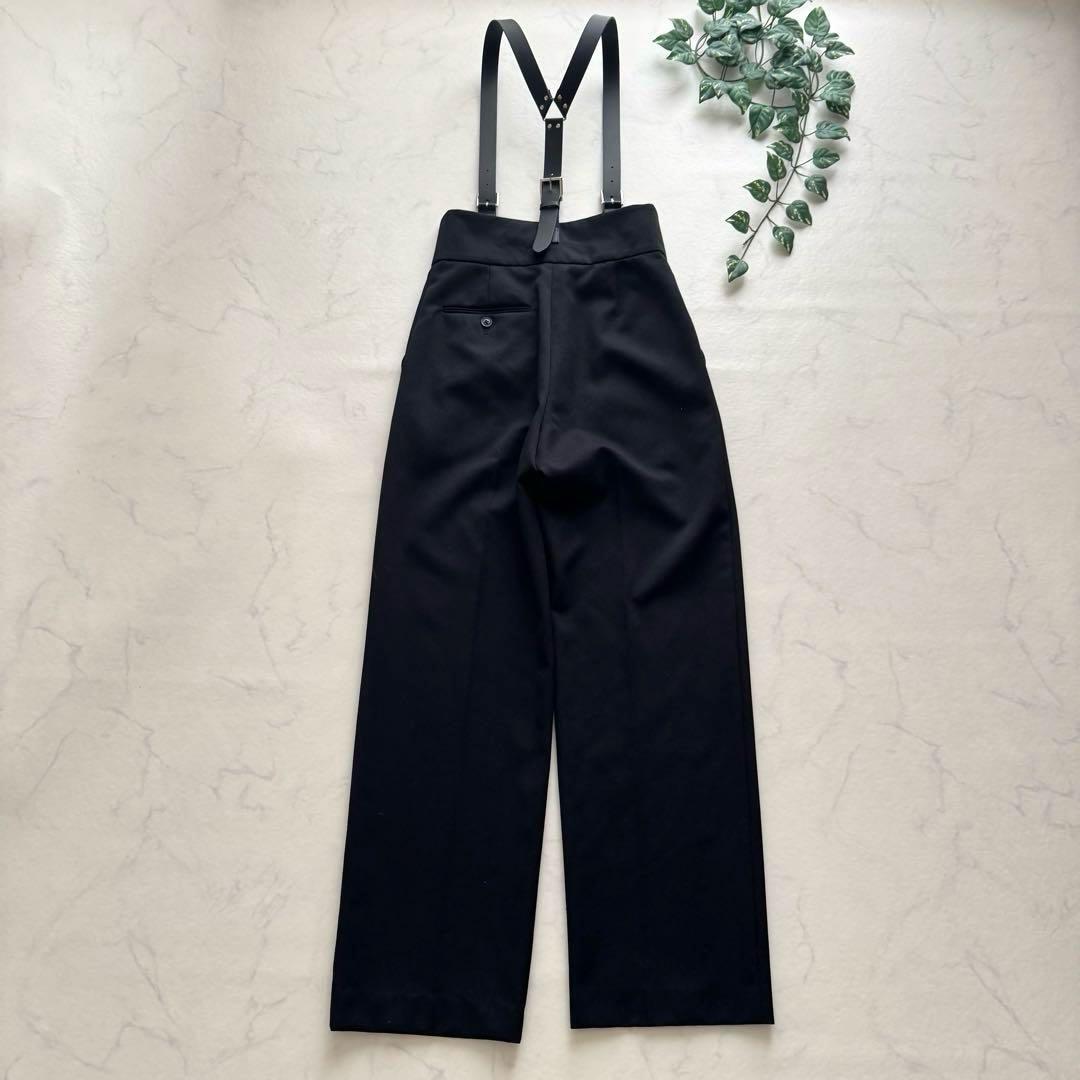 極美品✨H BEATY&YOUTH ハイウエスト サスペンダーパンツ S