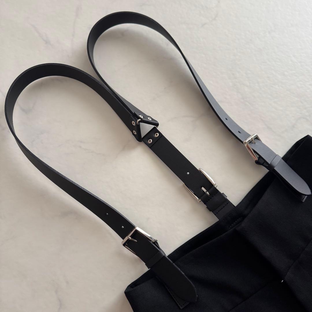 極美品✨H BEATY&YOUTH ハイウエスト サスペンダーパンツ S