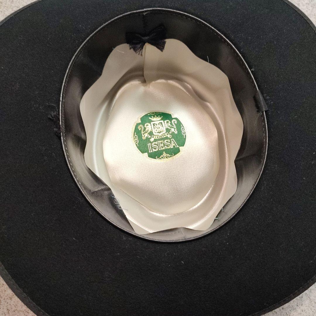 ISIESA フェルトハット フラメンコ黒