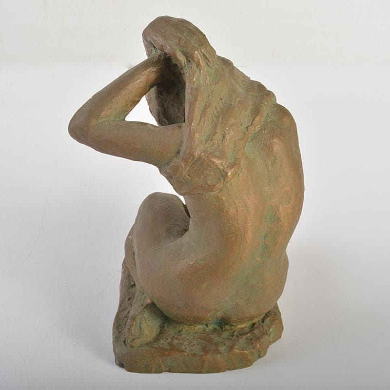 ブロンズ像　裸婦像　女性像　置物　約2.2kg　V　R7408