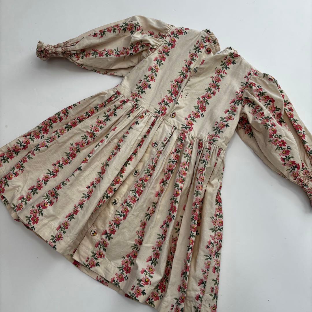 【used 】bonjour diary スモッキングワンピース　4y