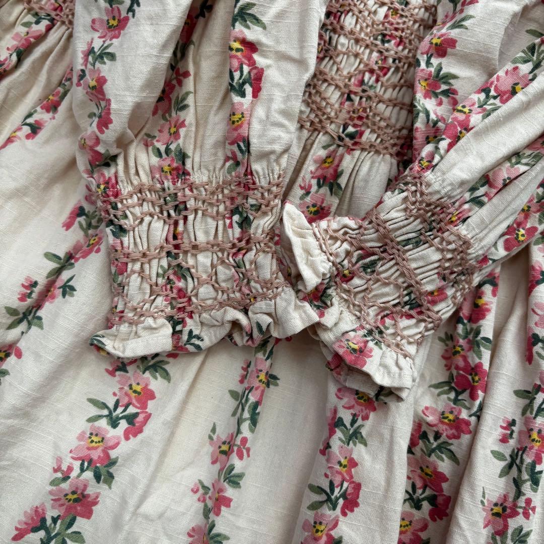 【used 】bonjour diary スモッキングワンピース　4y