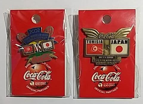 2002 FIFAワールドカップ コーラピンバッジ 日本戦グループリーグ３試合