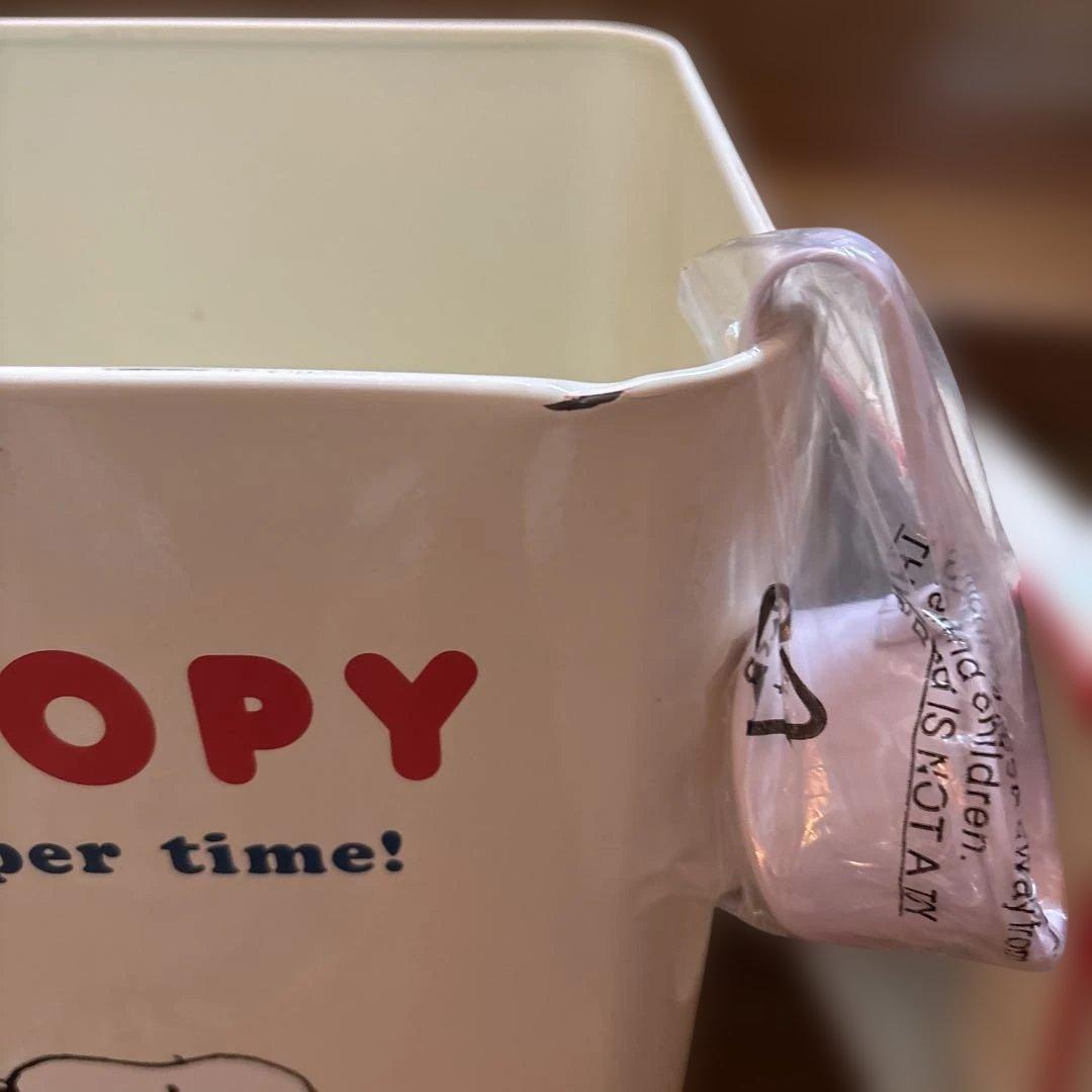 スヌーピー　大小ホーロー缶