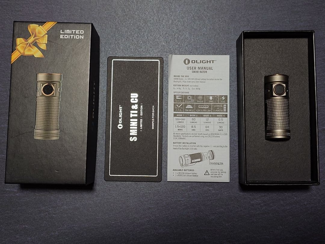 【希少！美品】Olight S Mini Ti 限定版 懐中電灯