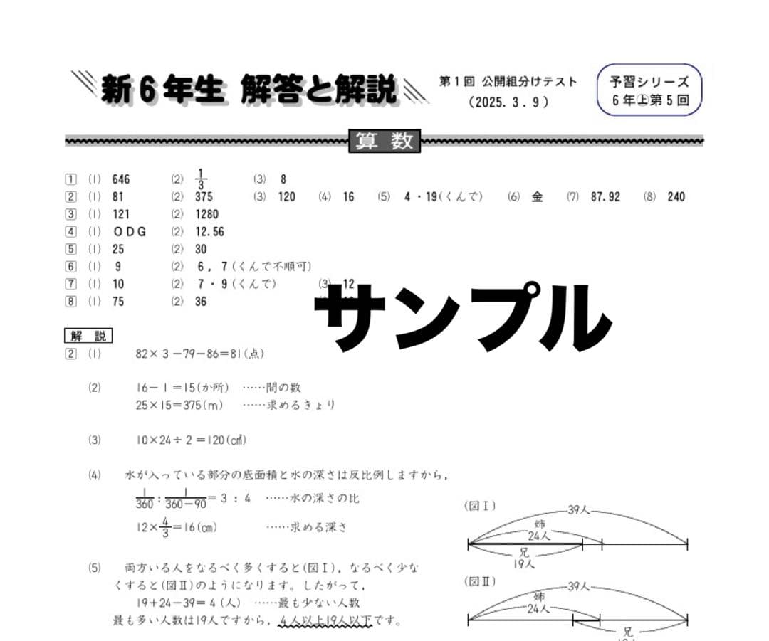 女子　四谷大塚　6年　３年度分　組分け・合不合判定テストセット　最新含　早稲アカ