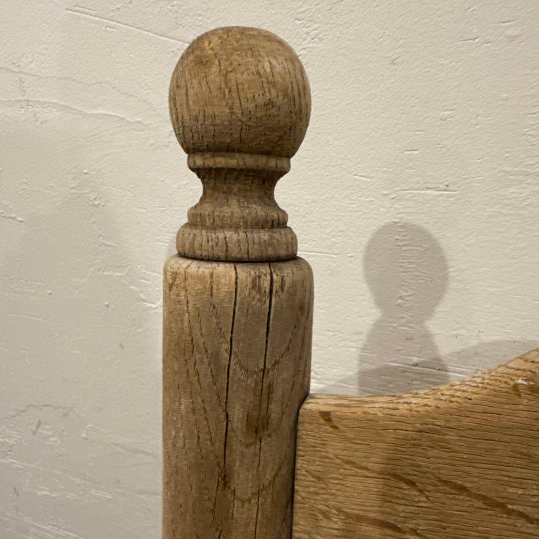 年末年始saleヴィンテージ ダイニングチェア　カフェチェア　藁座面　剥離　4