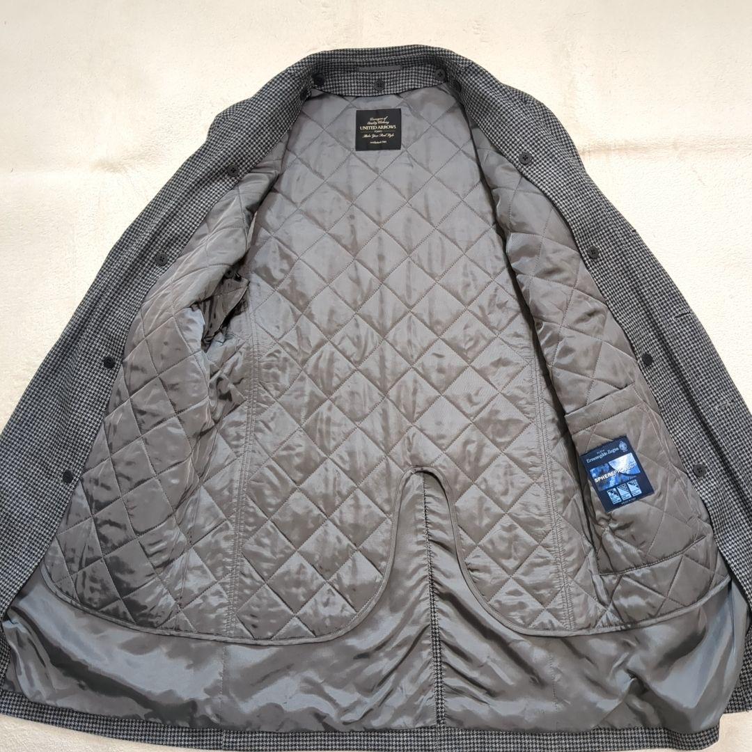 美品 ユナイテッドアローズ ゼニア別注 ライナー 48サイズ 千鳥格子