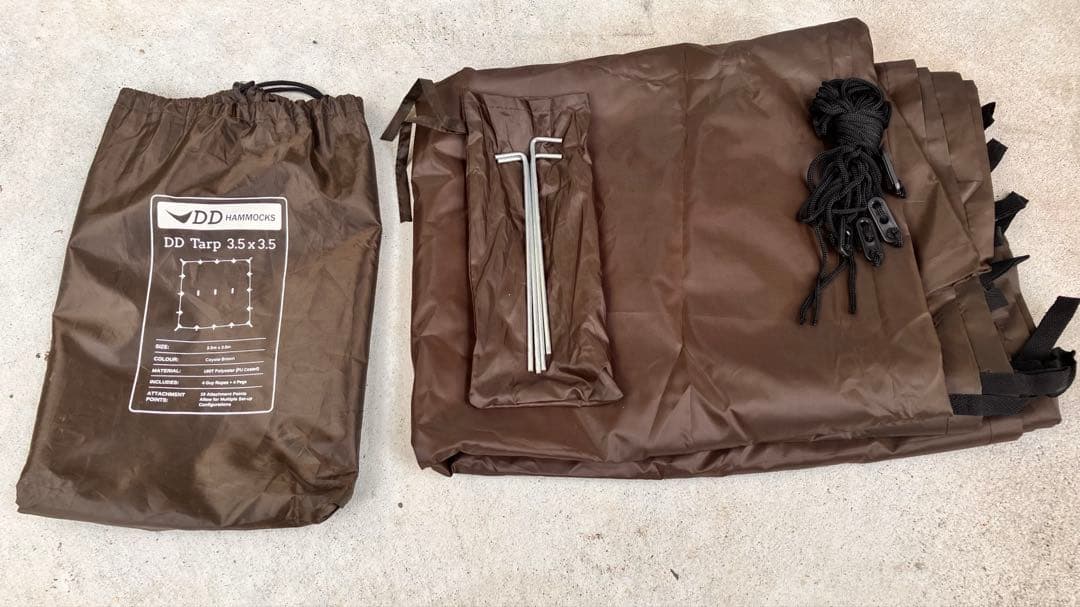 DD Tarp 3.5x3.5 ブラウン