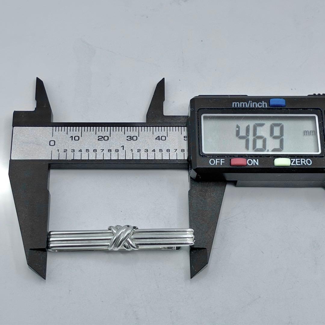 ティファニー　シグネチャー　ネクタイピン　マネークリップ　シルバー　美品