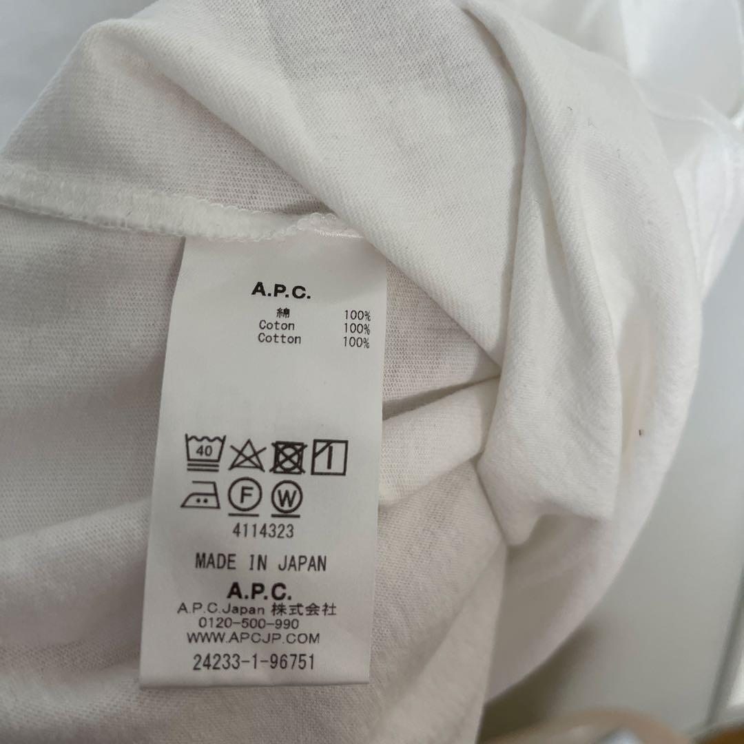 A.P.C. ホワイト Tシャツ Lサイズ