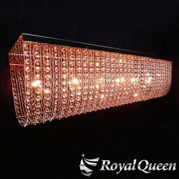 0621 ゴールドメッキ 豪華 ナイアガラ シャンデリア 幅約1000mm 照明