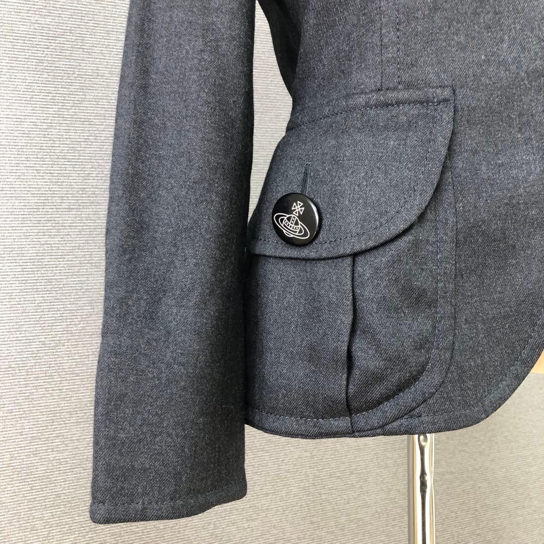 【美品】ヴィヴィアンウエストウッド　ウール ラブジャッケット 2 グレー