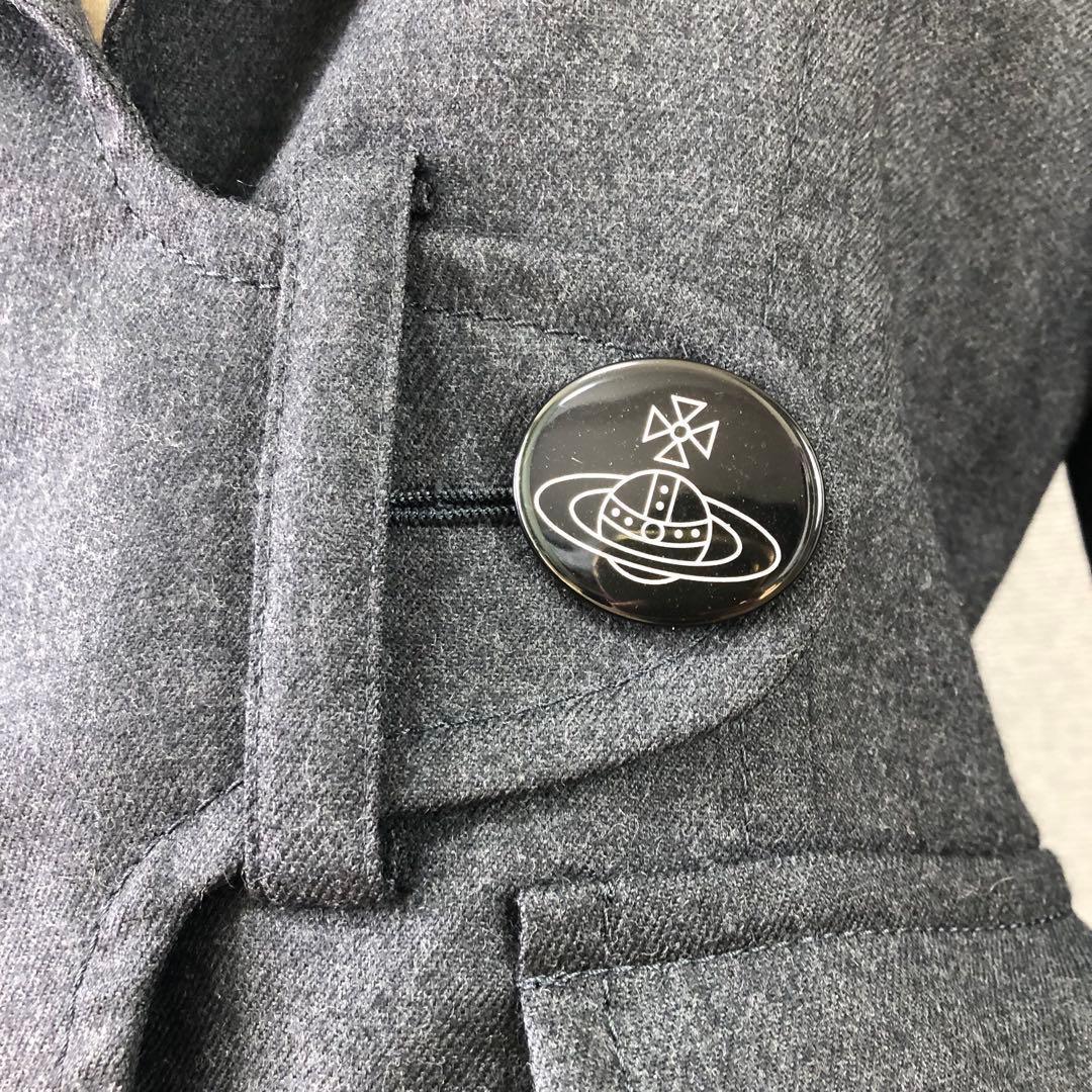 【美品】ヴィヴィアンウエストウッド　ウール ラブジャッケット 2 グレー