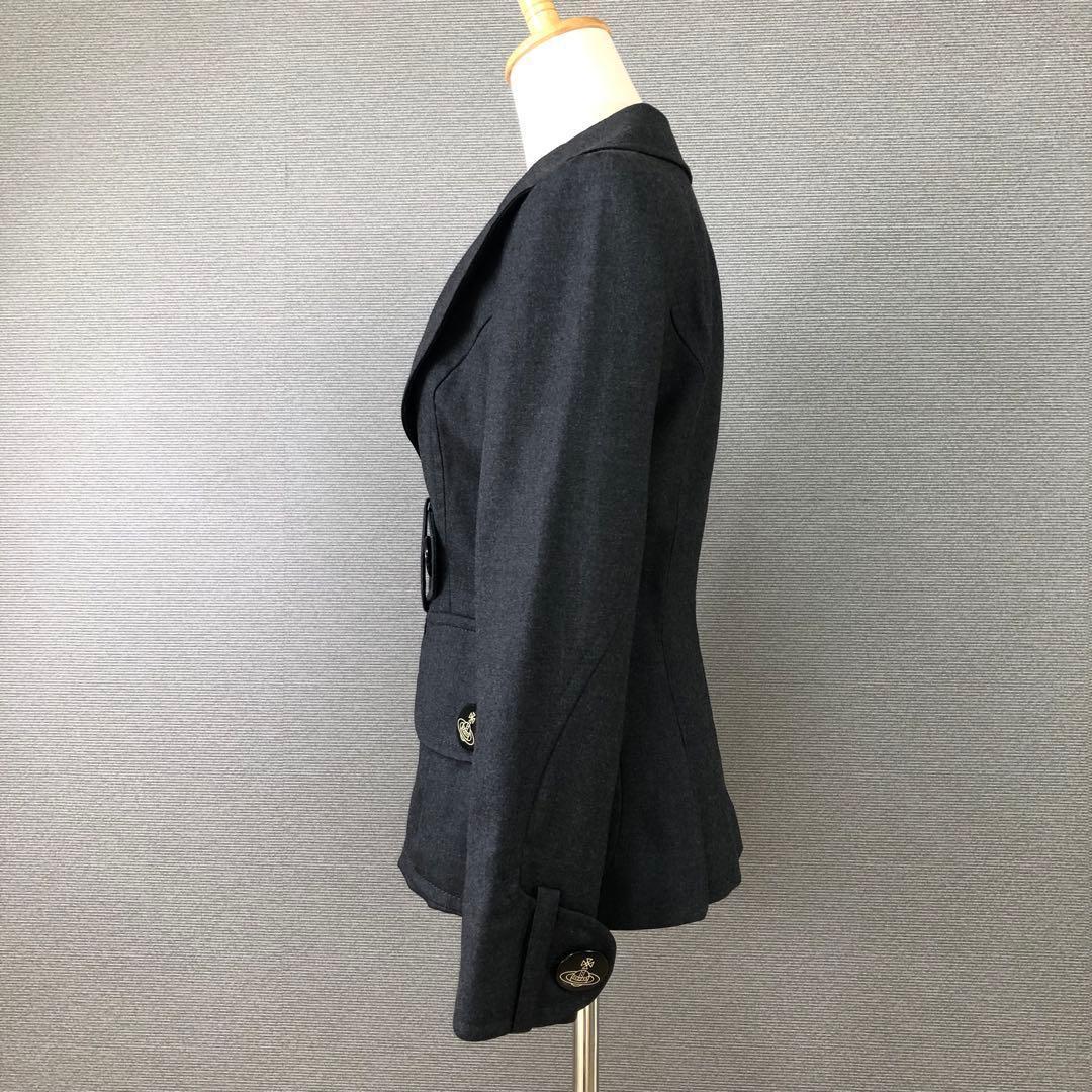 【美品】ヴィヴィアンウエストウッド　ウール ラブジャッケット 2 グレー