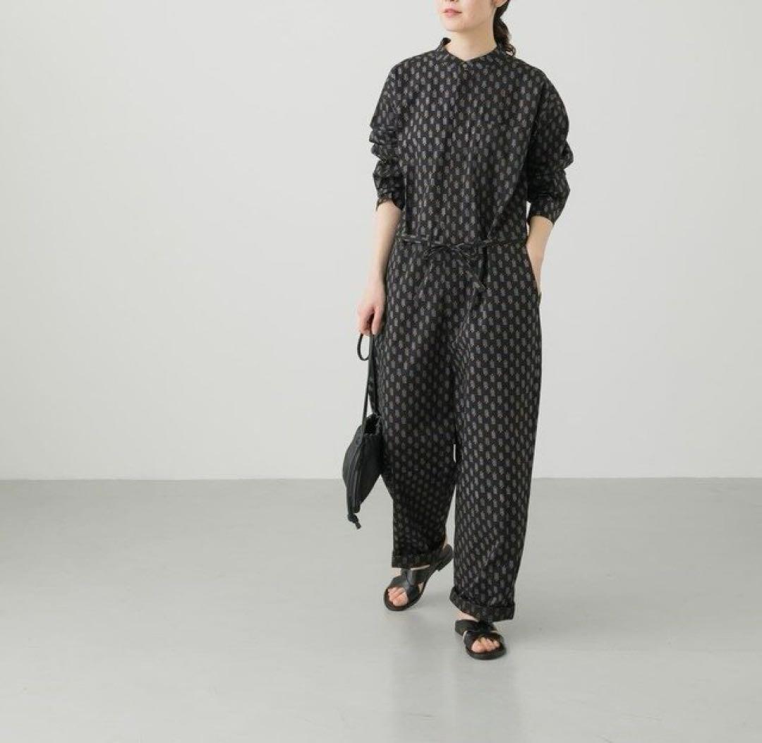 かぐれ【23SS 美品】プリントジャンプスーツ kagure インド綿