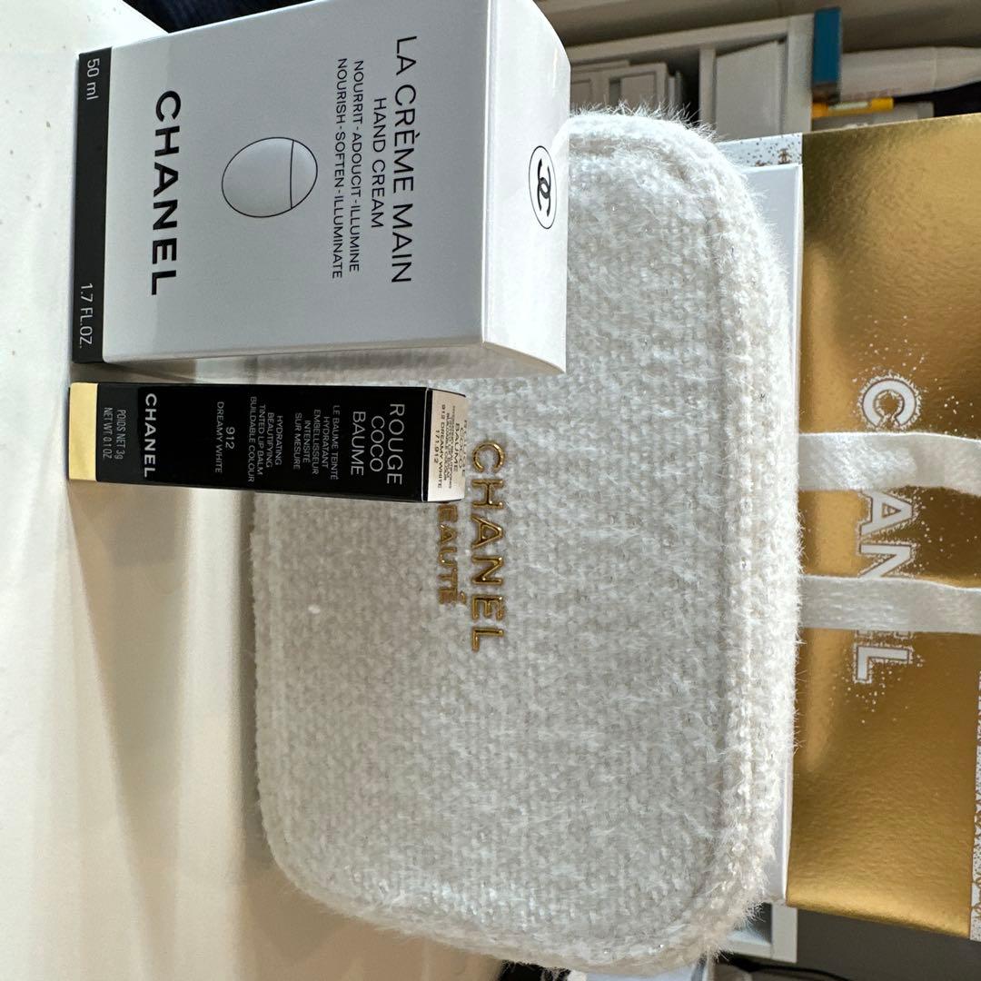 シャネル　CHANEL ハンドクリーム　リップ　ポーチセット