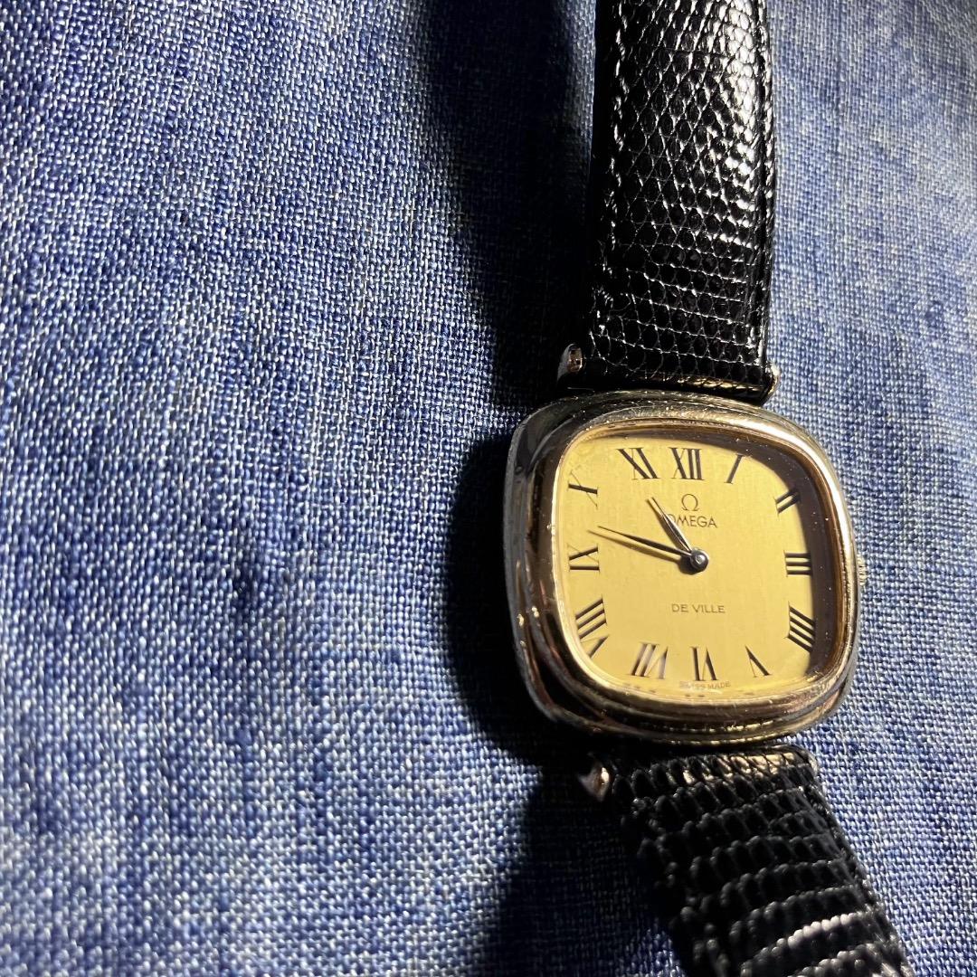 稼働　OMEGA 銀無垢　925 スターリングシルバー　デビル　手巻き　オメガ