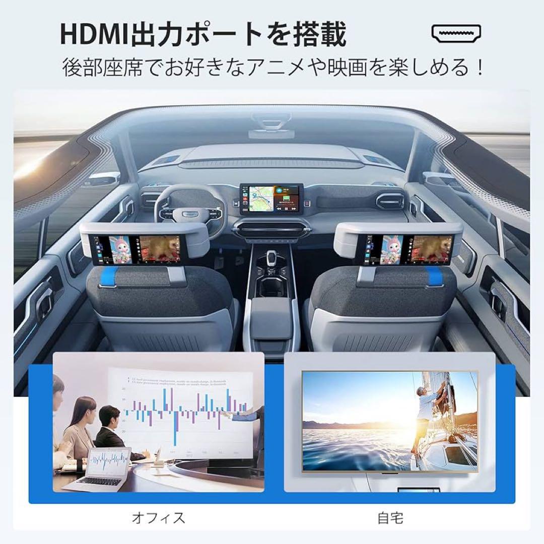 [HDMI出力]Herilary C8 CarPlay AI Boxワイヤレス