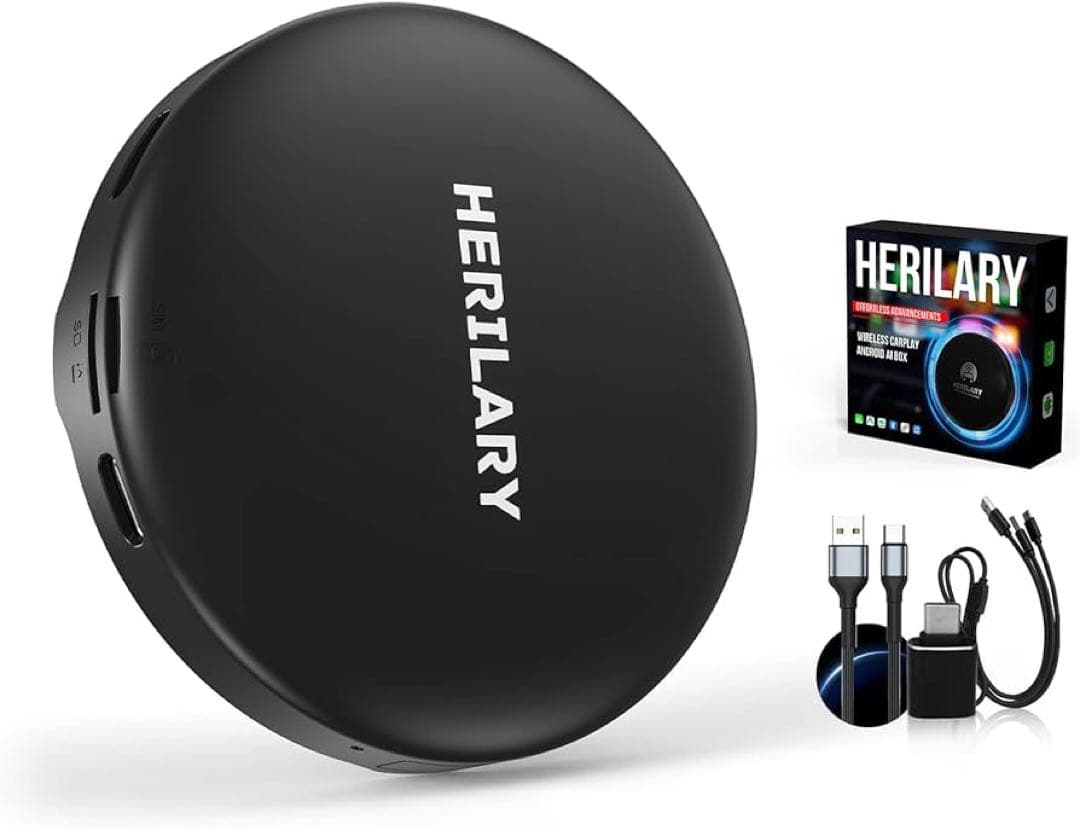 [HDMI出力]Herilary C8 CarPlay AI Boxワイヤレス