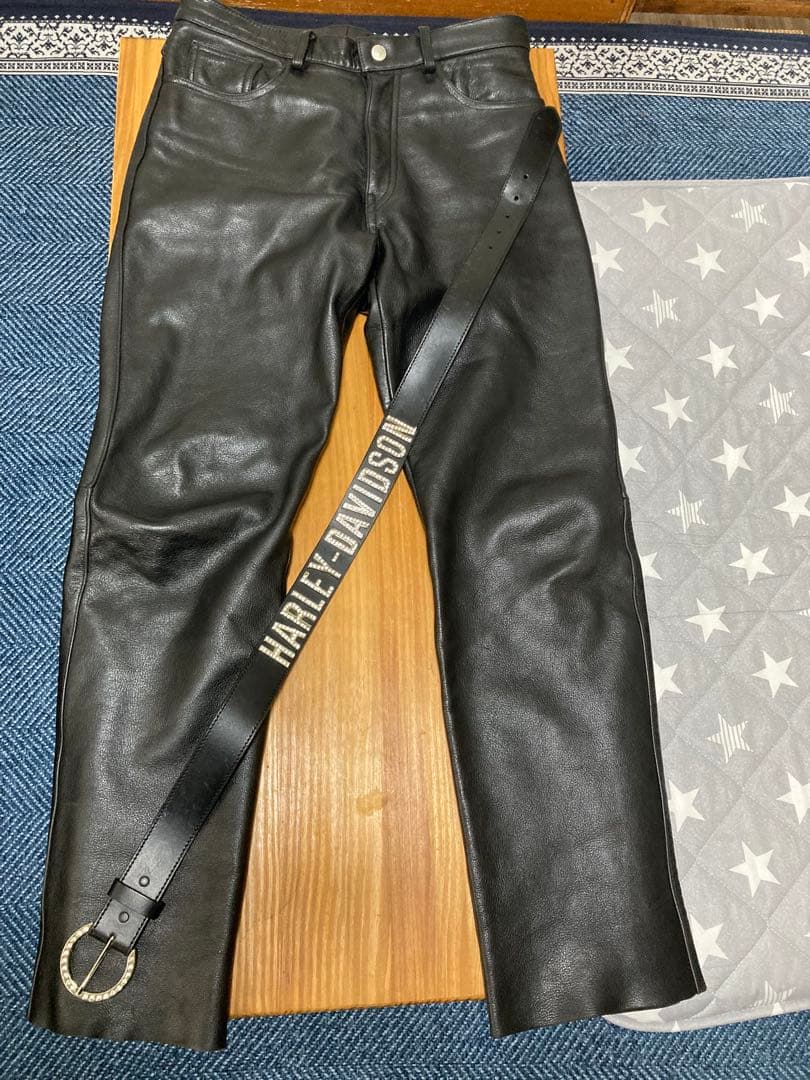 HARLEY-DAVIDSON レザーベルト　NCBレザーパンツ 防寒防風パンツ