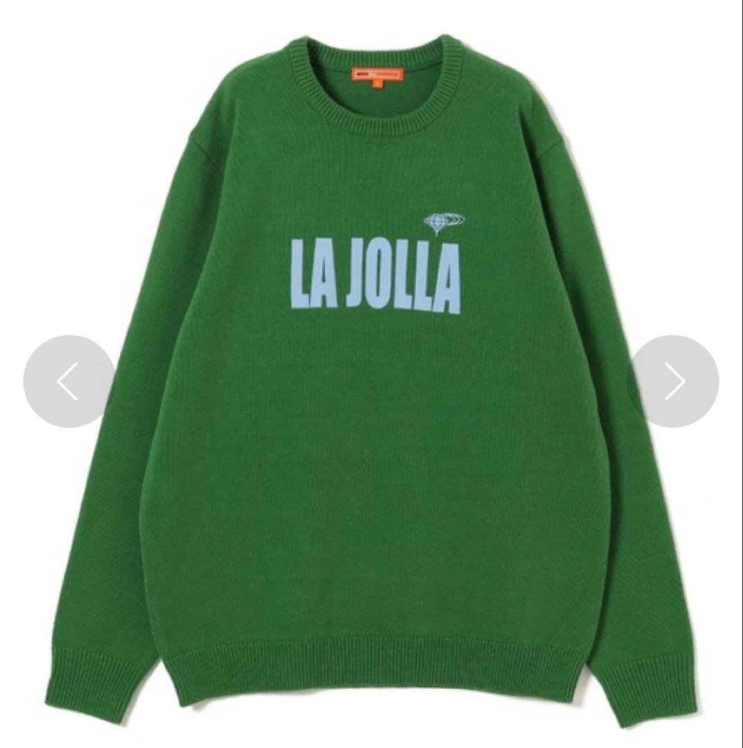 BEAMS GOLF /ロゴプリントミドルゲージニットXL