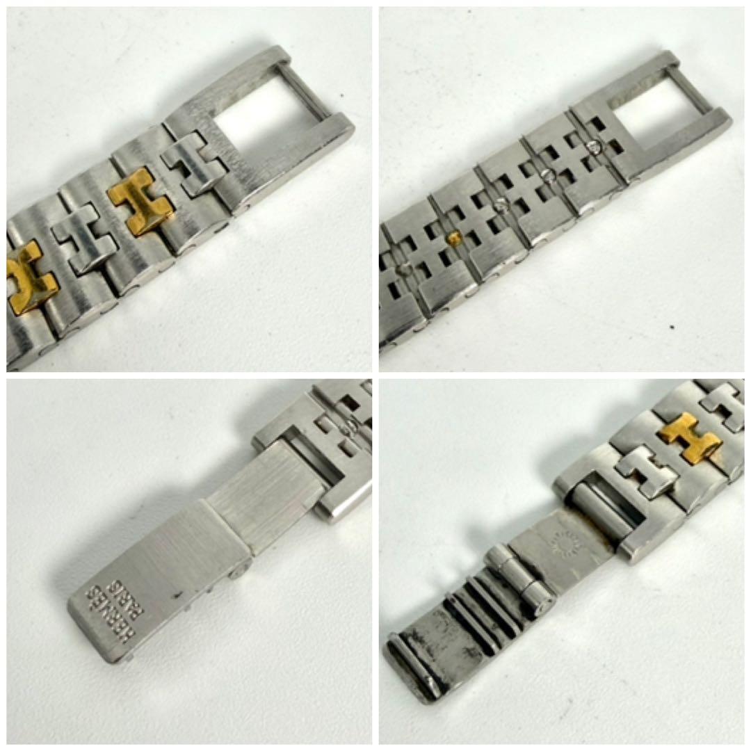 【希少美品✨】エルメス プロフィール クォーツ デイト 腕時計 コンビ ゴールド