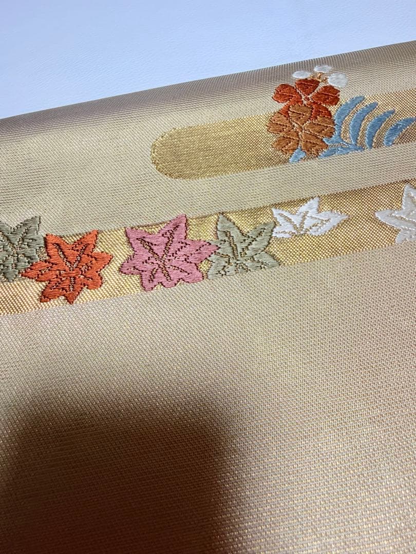 高級 袋帯 正絹 六通柄 西陣織 ゴールド 訪問着 留袖 色無地