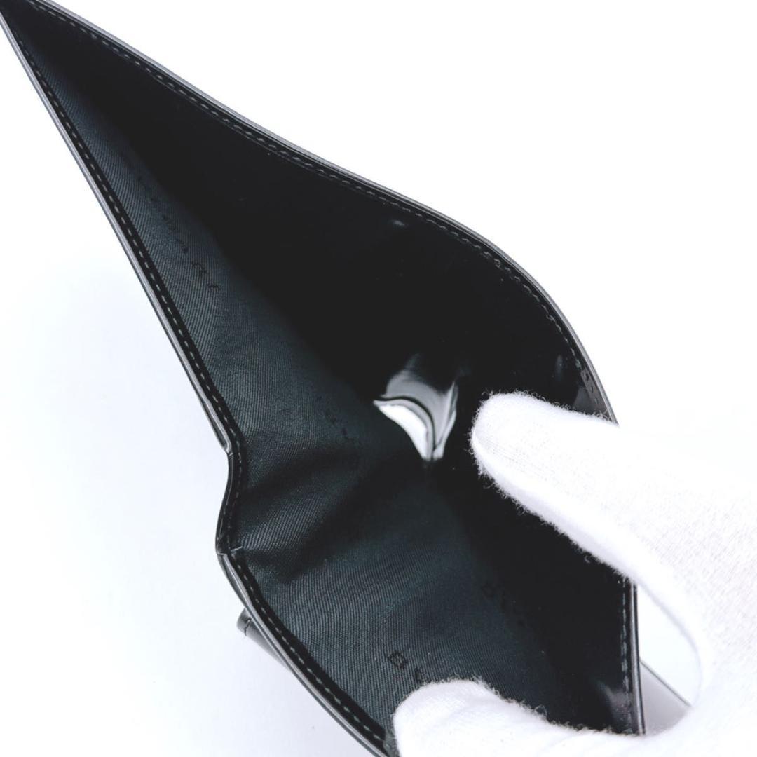 【未使用品】BVLGARI ブルガリ 二つ折り 財布 レザー ブラック メンズ