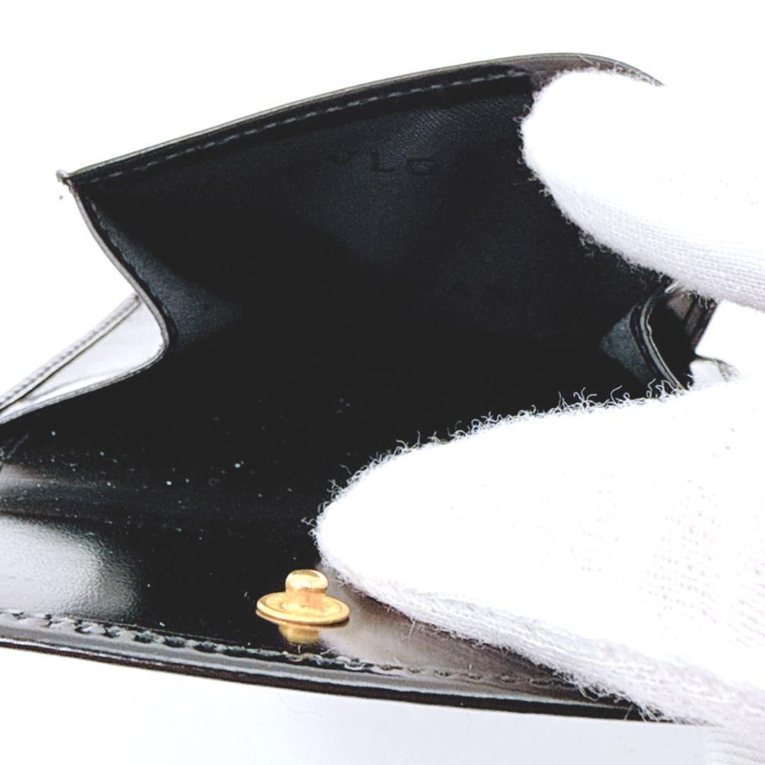 【未使用品】BVLGARI ブルガリ 二つ折り 財布 レザー ブラック メンズ