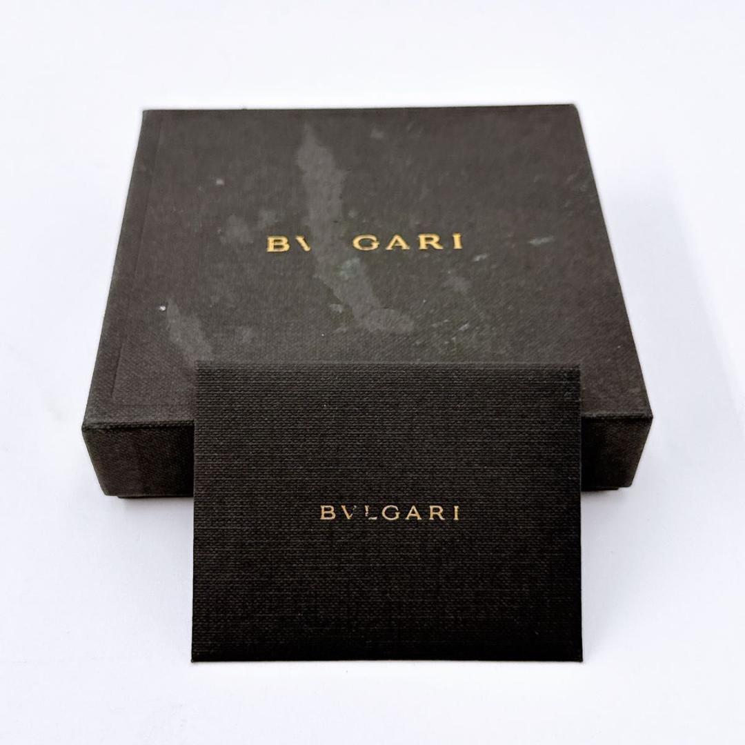 【未使用品】BVLGARI ブルガリ 二つ折り 財布 レザー ブラック メンズ