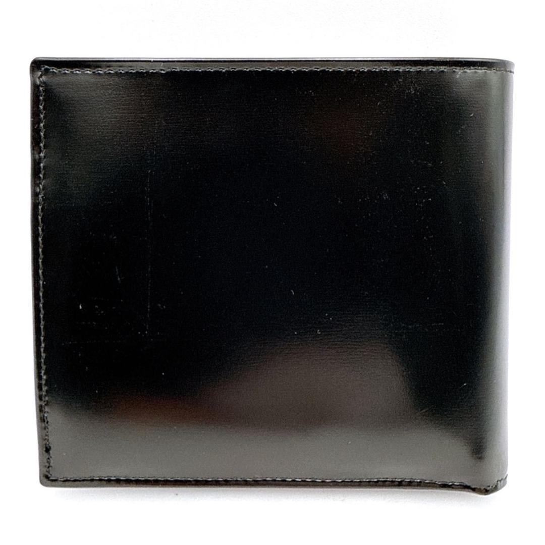 【未使用品】BVLGARI ブルガリ 二つ折り 財布 レザー ブラック メンズ