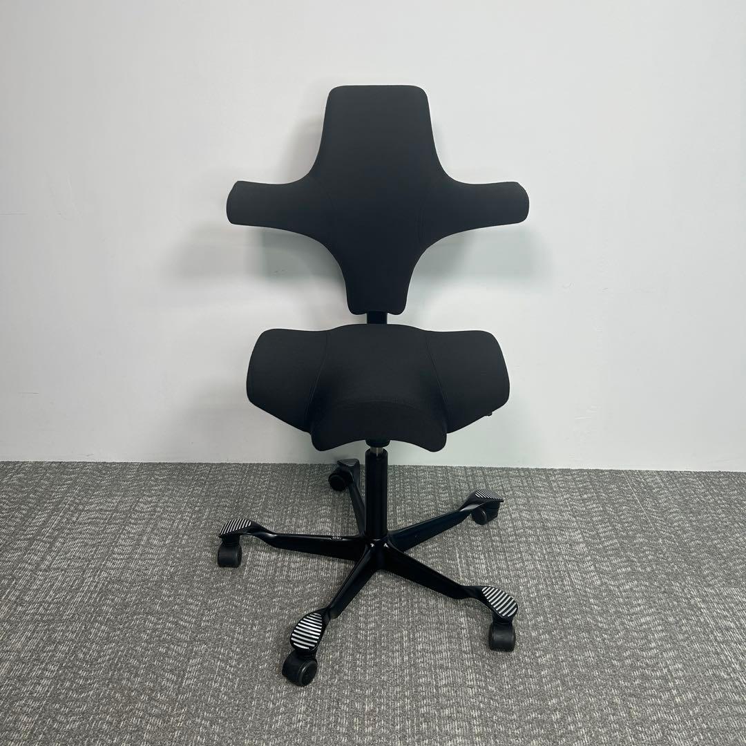 【B】オフィスチェア HAG Capisco ホーグ カピスコ 布張 　ブラック