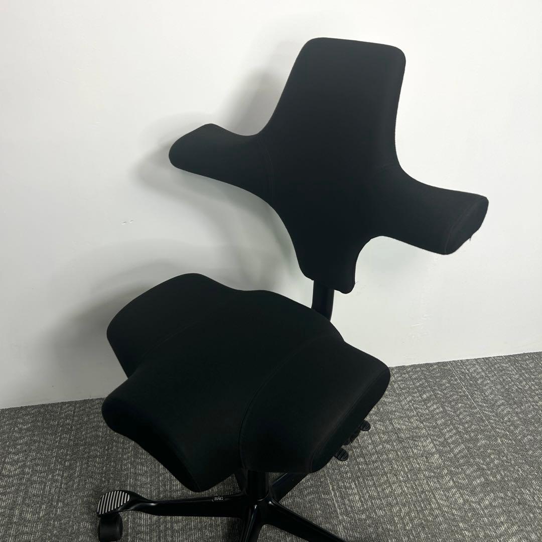 【B】オフィスチェア HAG Capisco ホーグ カピスコ 布張 　ブラック