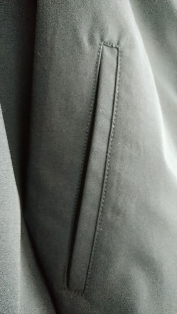 アメノチハレ フード付きネイビーケープコート