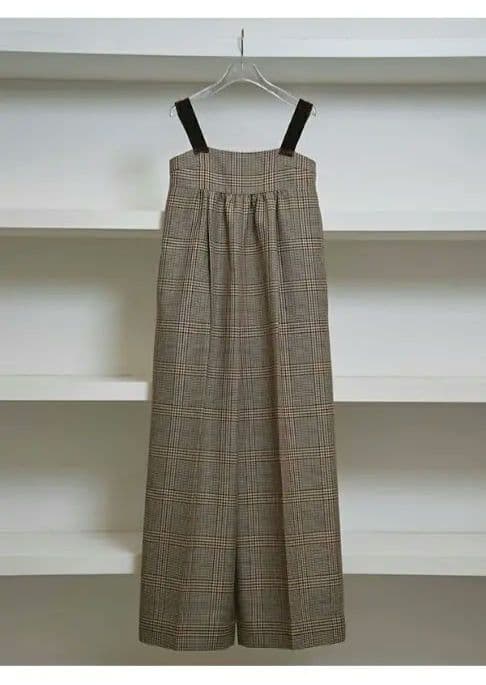 新品タグ付きTODAYFUL Check Wide Combinaison　36