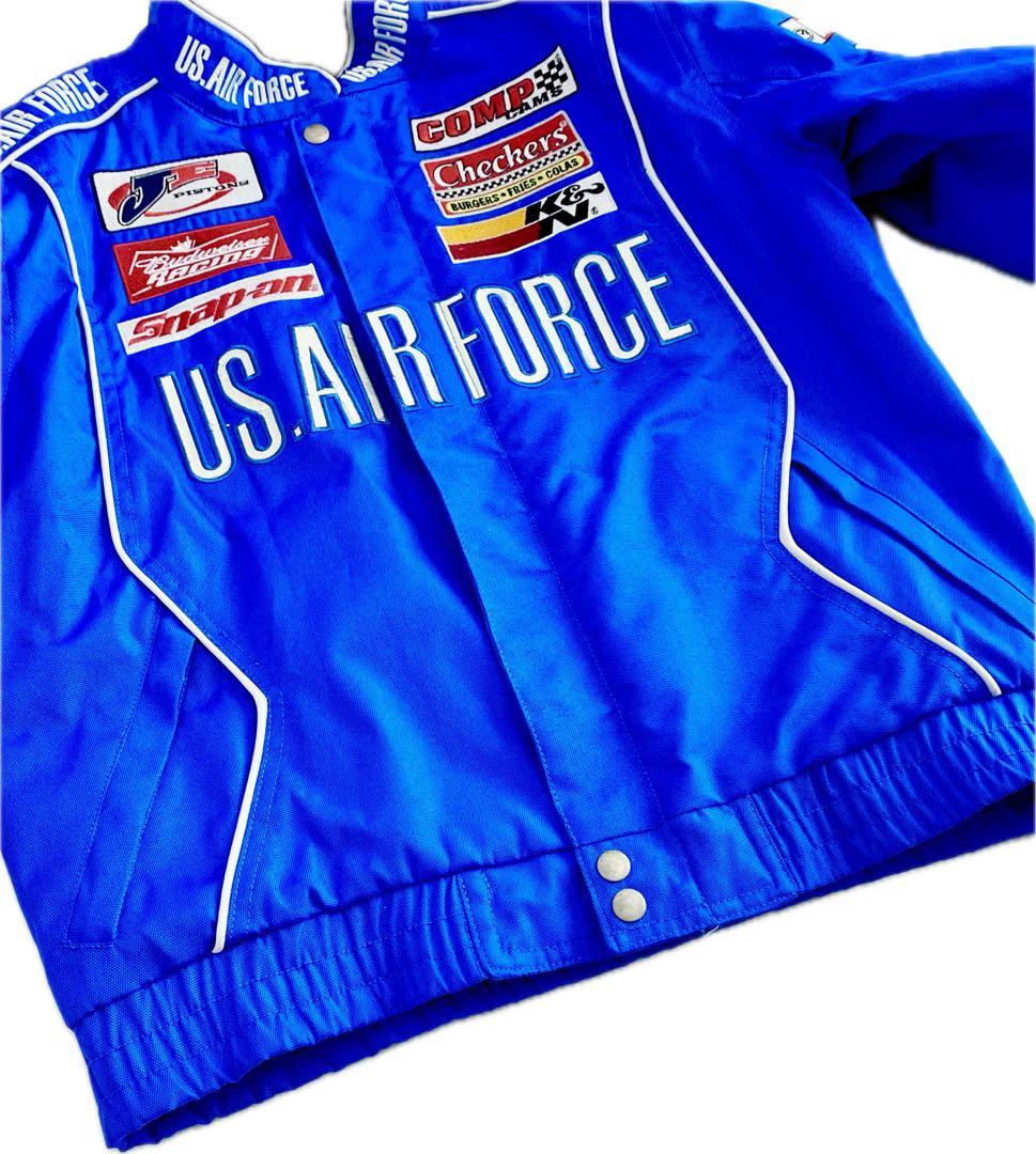 【ヴィンテージ】 コーナー レーシング ジャケット M ブルー パッチワーク