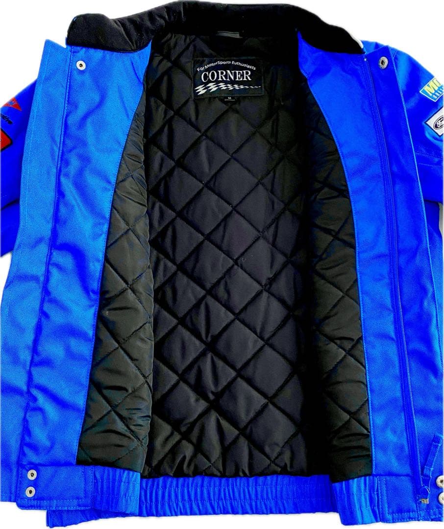 【ヴィンテージ】 コーナー レーシング ジャケット M ブルー パッチワーク