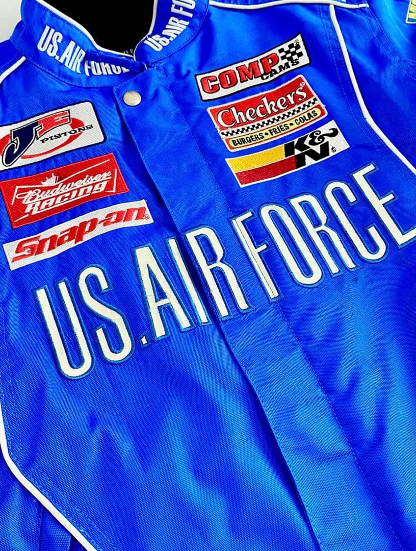 【ヴィンテージ】 コーナー レーシング ジャケット M ブルー パッチワーク