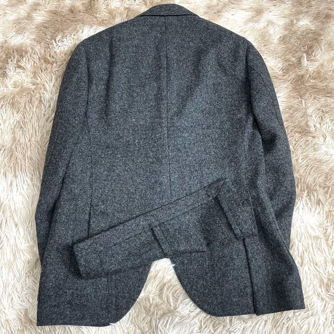 美品　ラルディーニ　テーラードジャケット　メルトンウール　メンズ　LARDINI