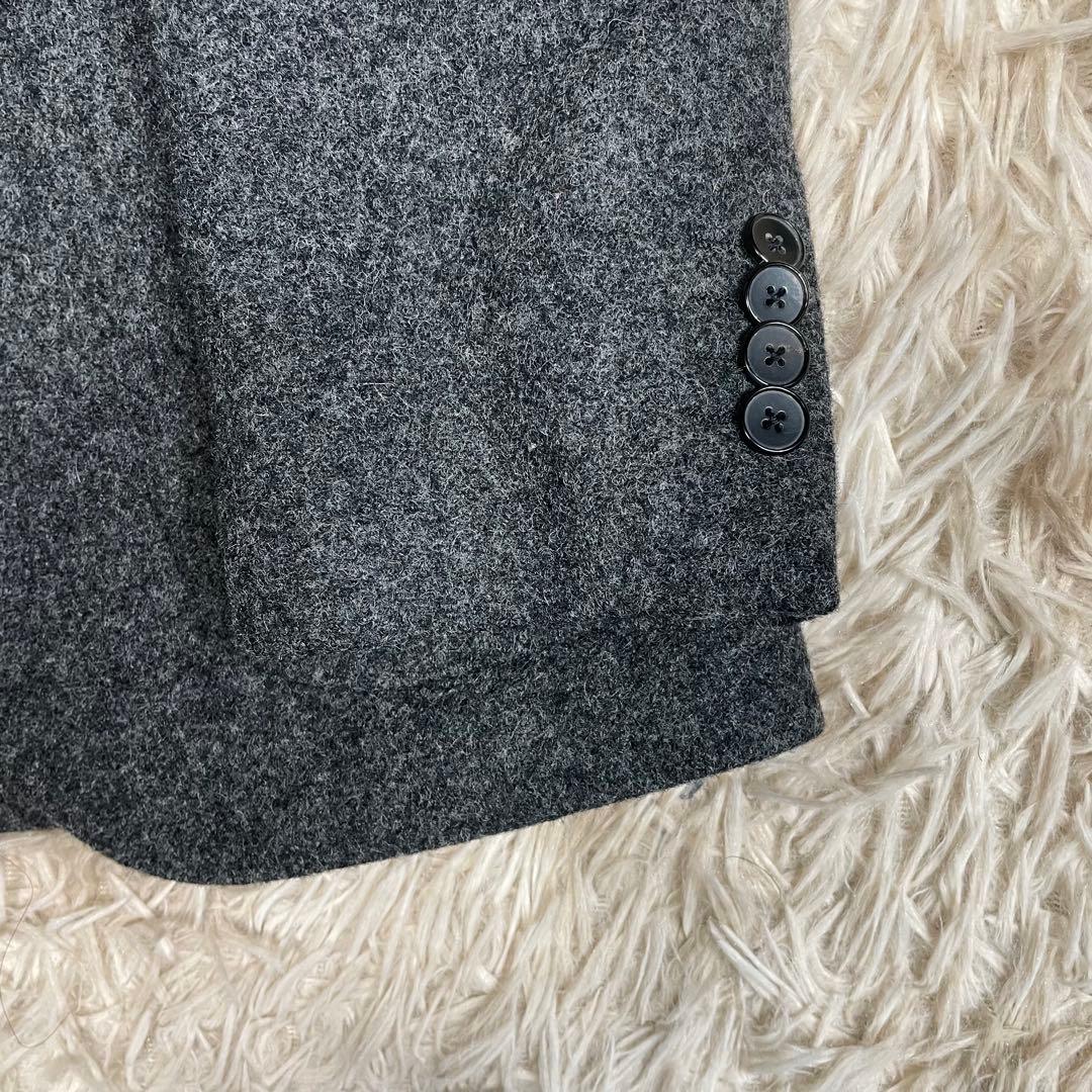 美品　ラルディーニ　テーラードジャケット　メルトンウール　メンズ　LARDINI