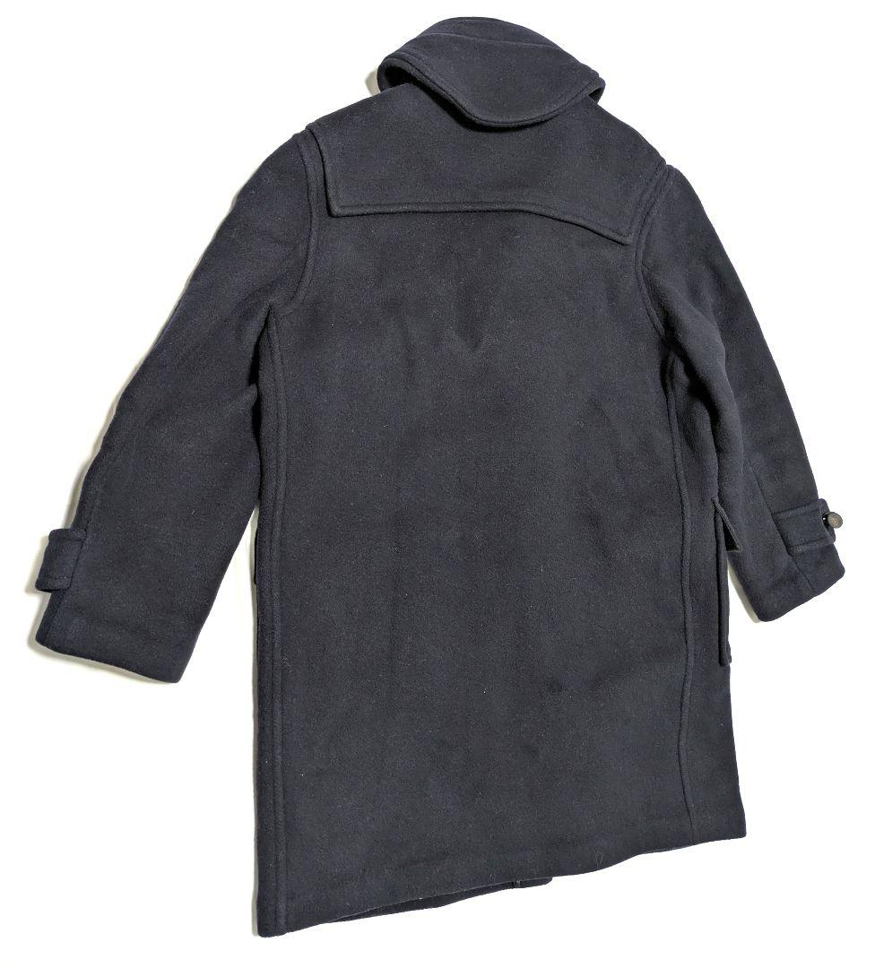 Burberry ダッフルコート ネイビー ノバチェック ウール100% XL