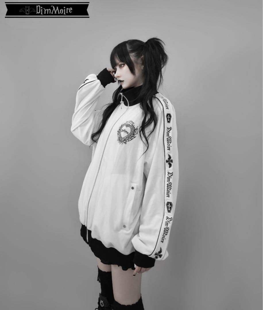 dimmoire ディムモアール ベロア ジャージ ホワイト mサイズ