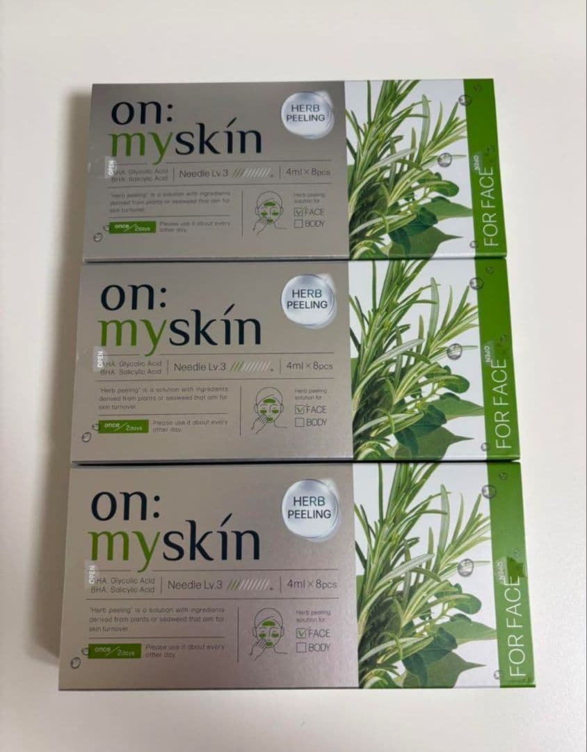 on: myskin ハーブピーリング 4ml×8包 三個セット