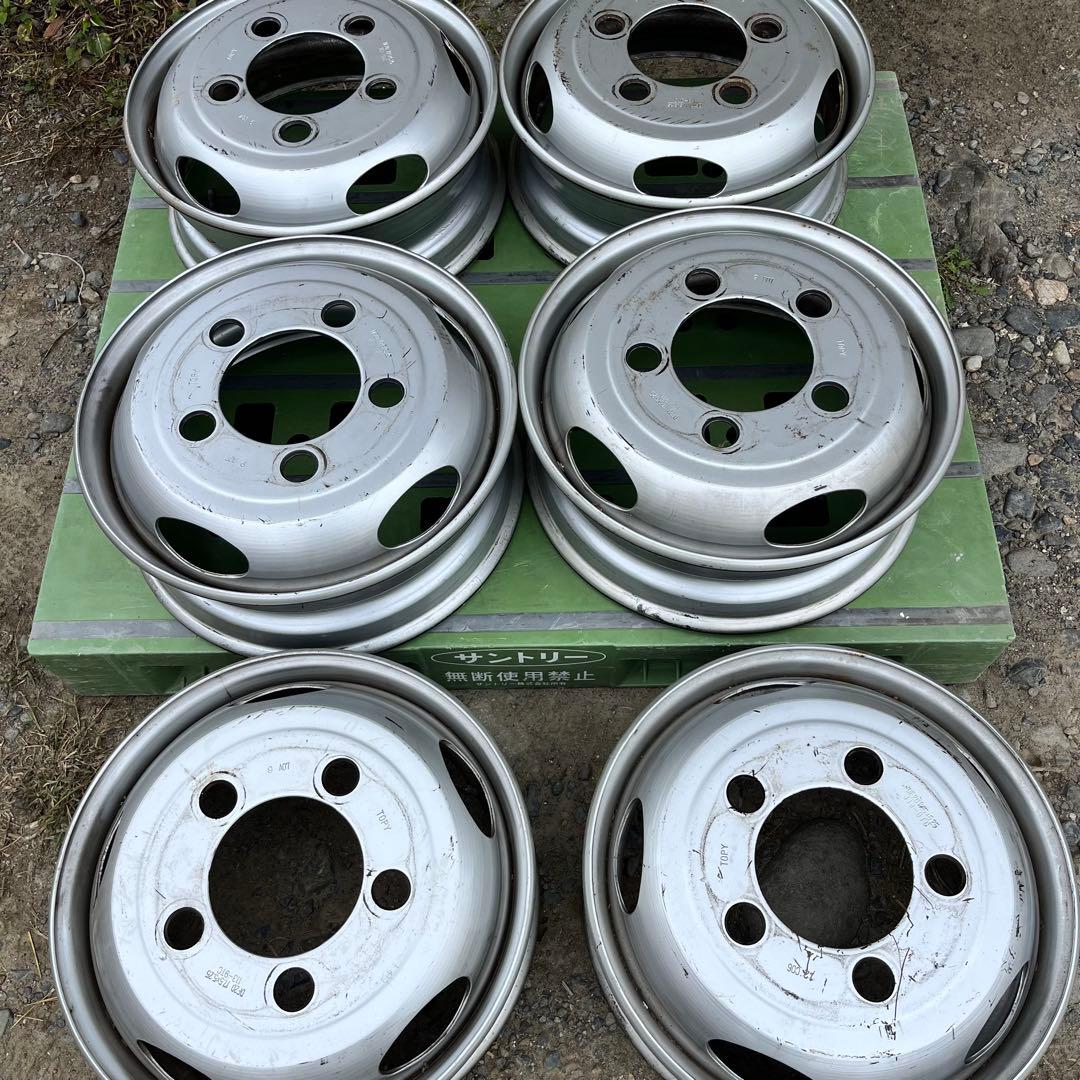 ダイナ　デュトロ　鉄ホイール　６本セット